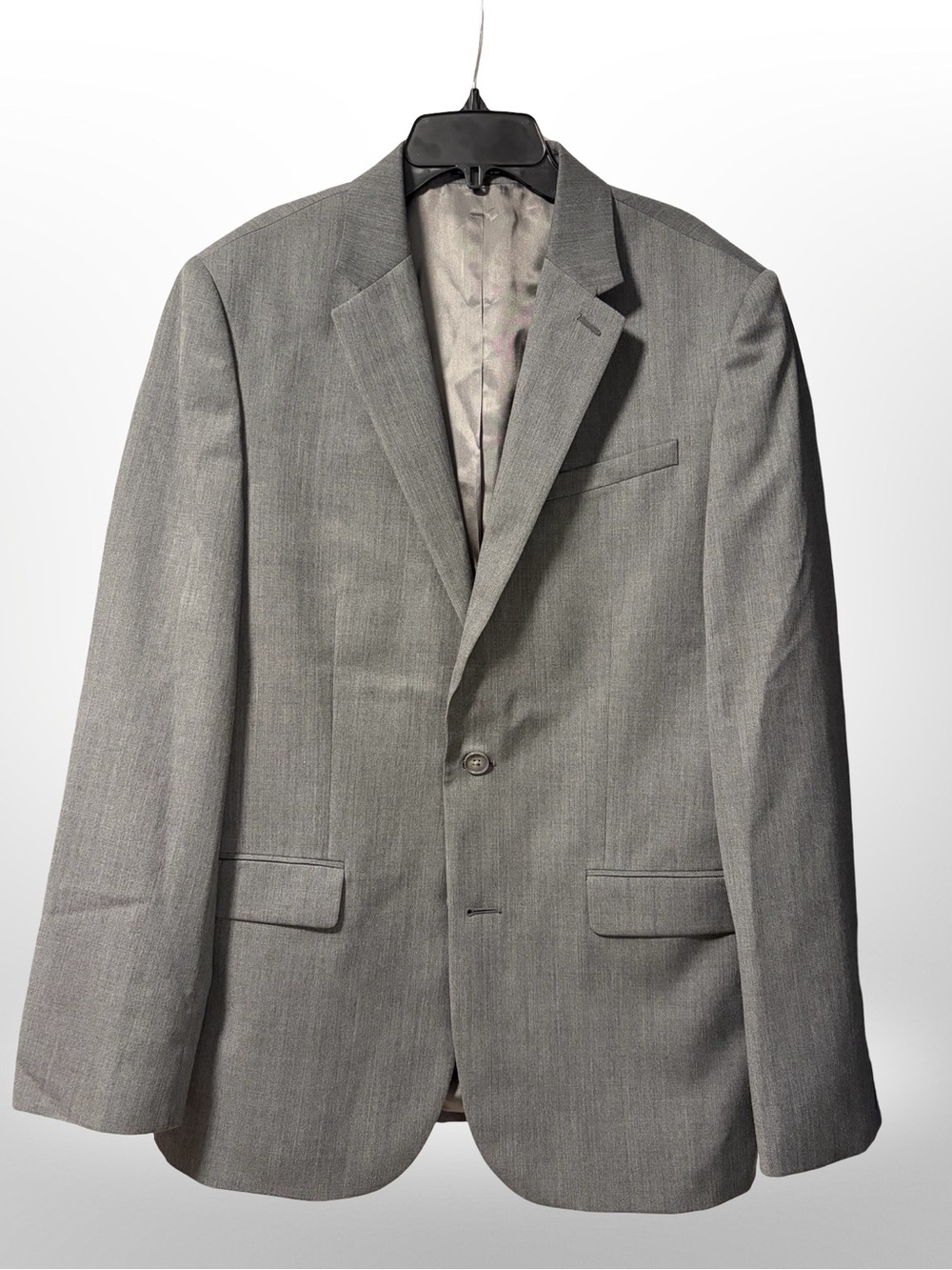 Express Men's Light Gray Two-Button Sport Coat